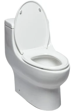 EAGO Plastic, White, R-358SEAT Replacement Soft Closing Toilet Seat for TB358