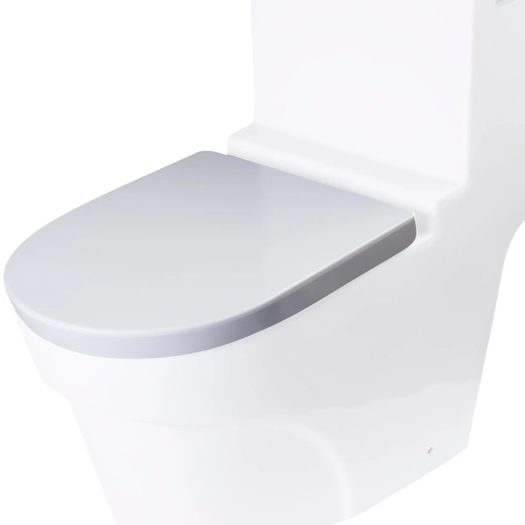 EAGO Plastic, White, R-326SEAT Replacement Soft Closing Toilet Seat for TB326