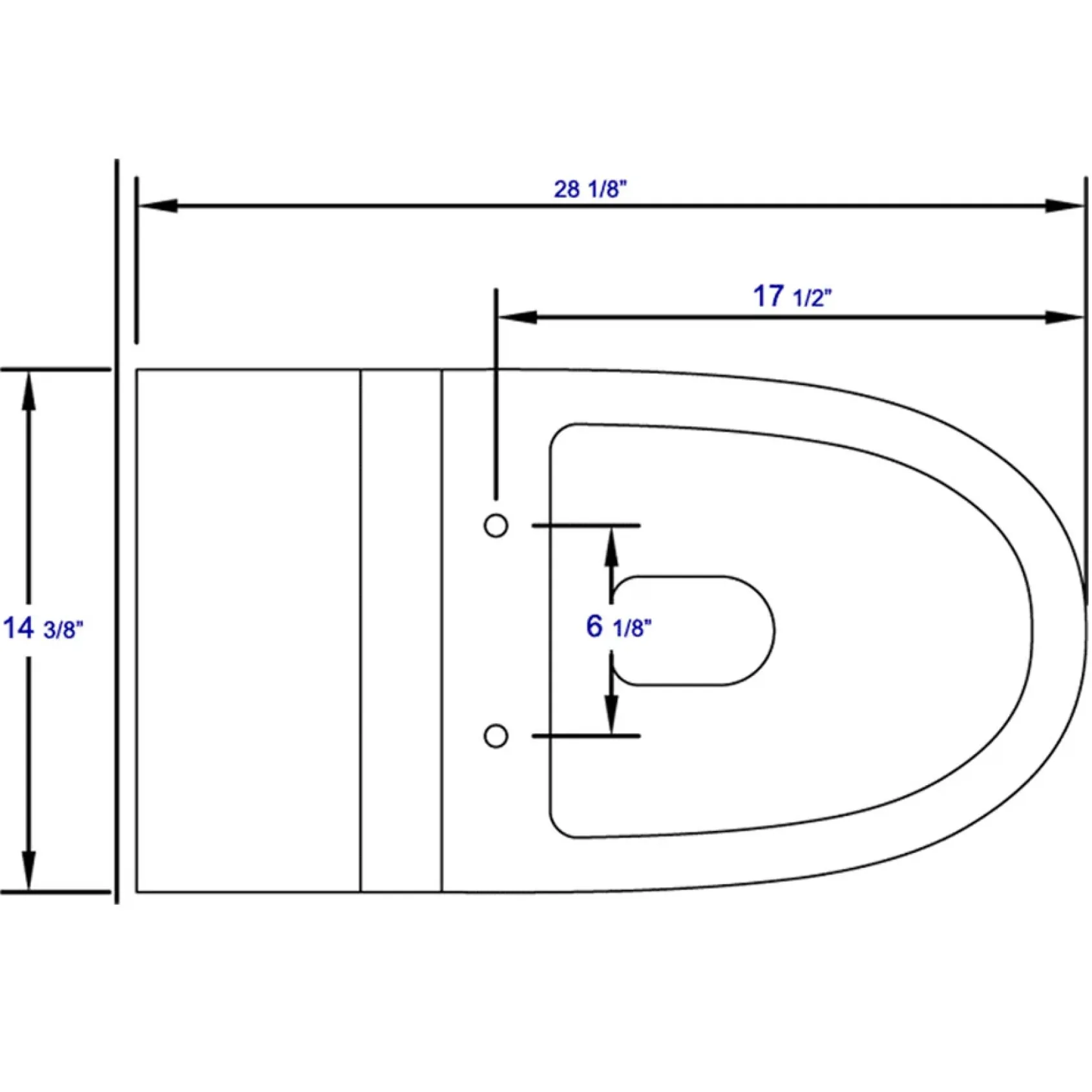 EAGO Plastic, White, R-326SEAT Replacement Soft Closing Toilet Seat for TB326