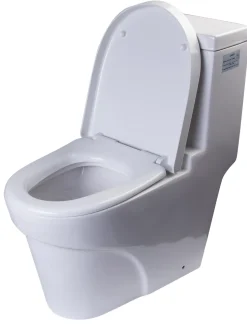 EAGO Plastic, White, R-326SEAT Replacement Soft Closing Toilet Seat for TB326