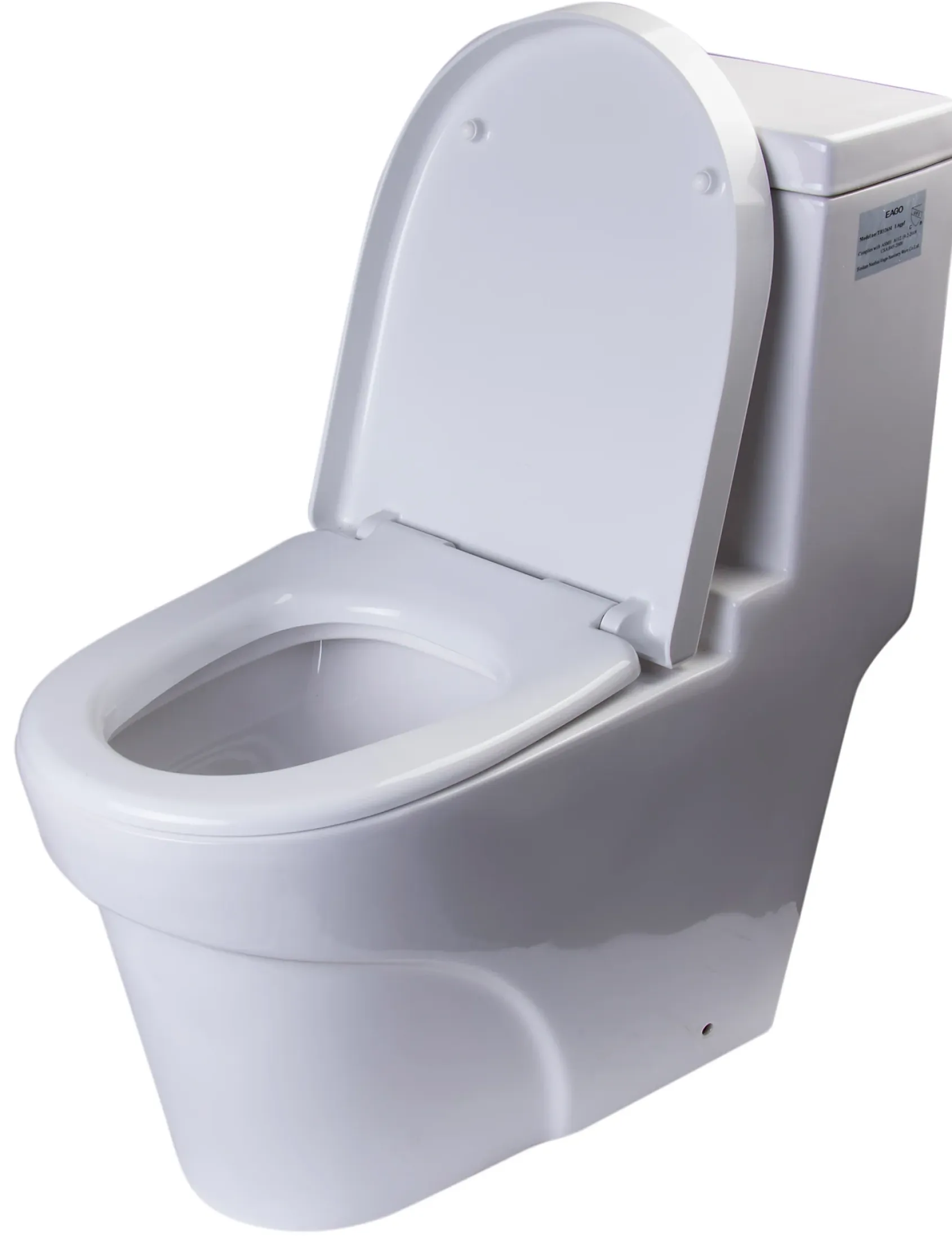 EAGO Plastic, White, R-326SEAT Replacement Soft Closing Toilet Seat for TB326