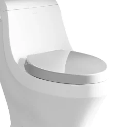 EAGO Plastic, White, R-133SEAT Replacement Soft Closing Toilet Seat for TB133