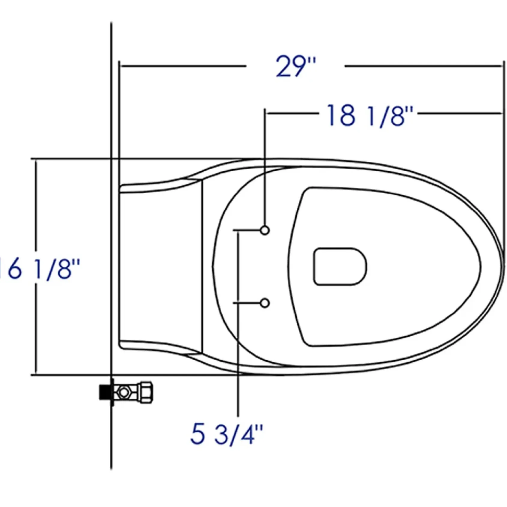 EAGO Plastic, White, R-133SEAT Replacement Soft Closing Toilet Seat for TB133
