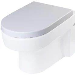 EAGO Plastic, White, R-101SEAT Replacement Soft Closing Toilet Seat for WD101