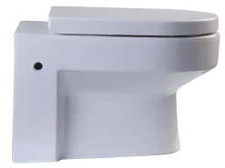 EAGO Plastic, White, R-101SEAT Replacement Soft Closing Toilet Seat for WD101