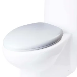 EAGO Plastic, White, R-309SEAT Replacement Soft Closing Toilet Seat for TB309