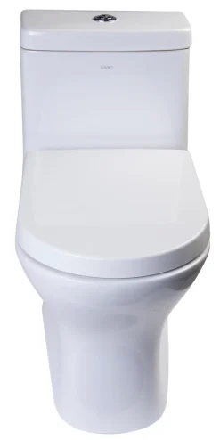EAGO Porcelain, White, TB353 Dual Flush One Piece Eco-Friendly High-Efficiency Low Flush Ceramic Toilet