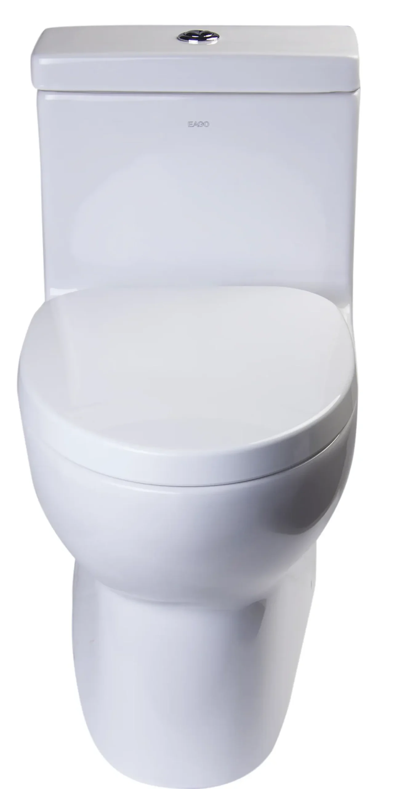 EAGO Porcelain, White, TB359 Dual Flush One Piece High Efficiency Low Flush Ceramic Toilet