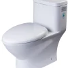 EAGO Porcelain, White, TB346 Modern Dual Flush One Piece High-Efficiency Low Flush Ceramic Toilet