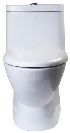 EAGO Porcelain, White, TB346 Modern Dual Flush One Piece High-Efficiency Low Flush Ceramic Toilet