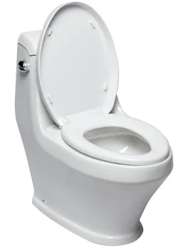 EAGO Porcelain, White, TB133 Single Flush One Piece Ceramic Toilet