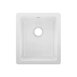 Elkay 16" Fireclay Bar Sink, White, SWU1517WH