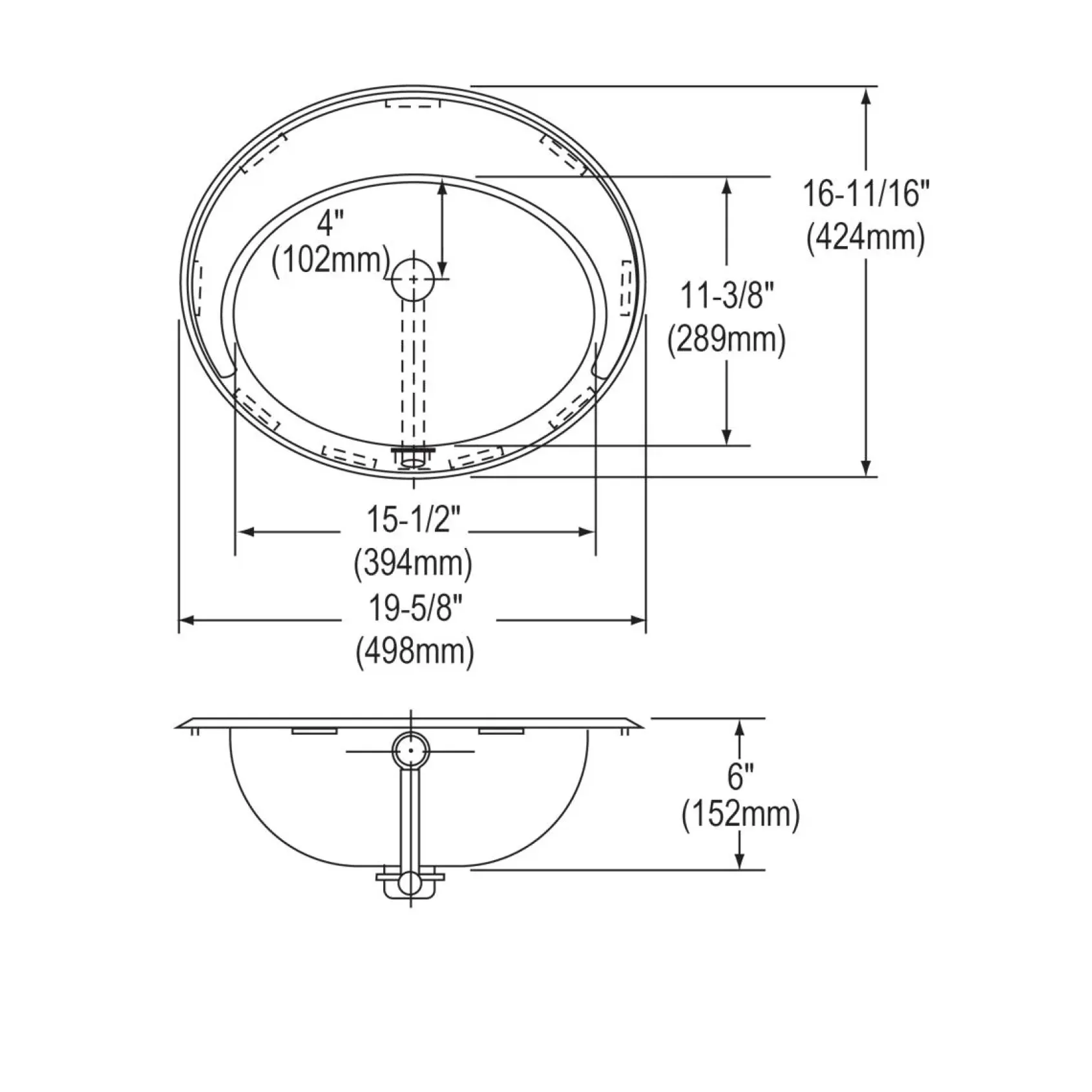 Elkay 20" Round Drop In/Topmount CuVerro Antimicrobial Copper ADA Bathroom Sink, Lustrous Satin, 1 Faucet Hole, LLVR19161-CU