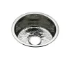 Elkay 16" Round Stainless Steel Bar/Prep Sink, Hammered Mirror, 18 Gauge, SCF16FBSH