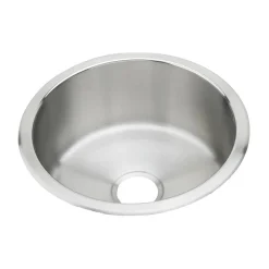 Elkay Asana 18" Round Stainless Steel Bar/Prep Sink, Lustrous Satin, 18 Gauge, RLR16FB