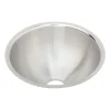 Elkay Asana 11" Round Undermount Stainless Steel ADA Bathroom Sink, Lustrous Satin, 18 Gauge, ELUH9