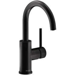 Elkay Avado Lever Handle Gooseneck Spout Brass ADA Bar Faucet, Matte Black, LKAV3021MB