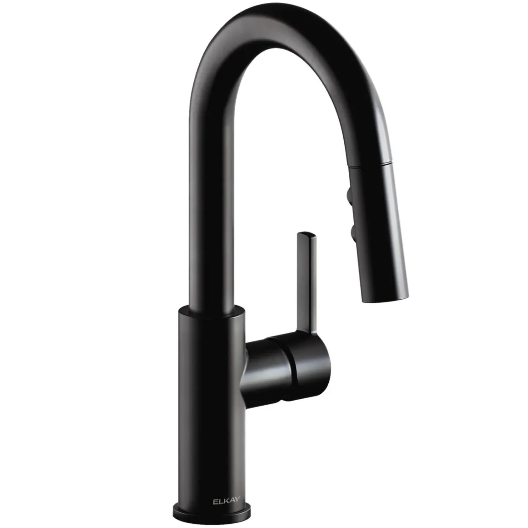 Elkay Avado Lever Handle Pull-down Spray Spout Brass ADA Bar Faucet, Matte Black, LKAV3032MB