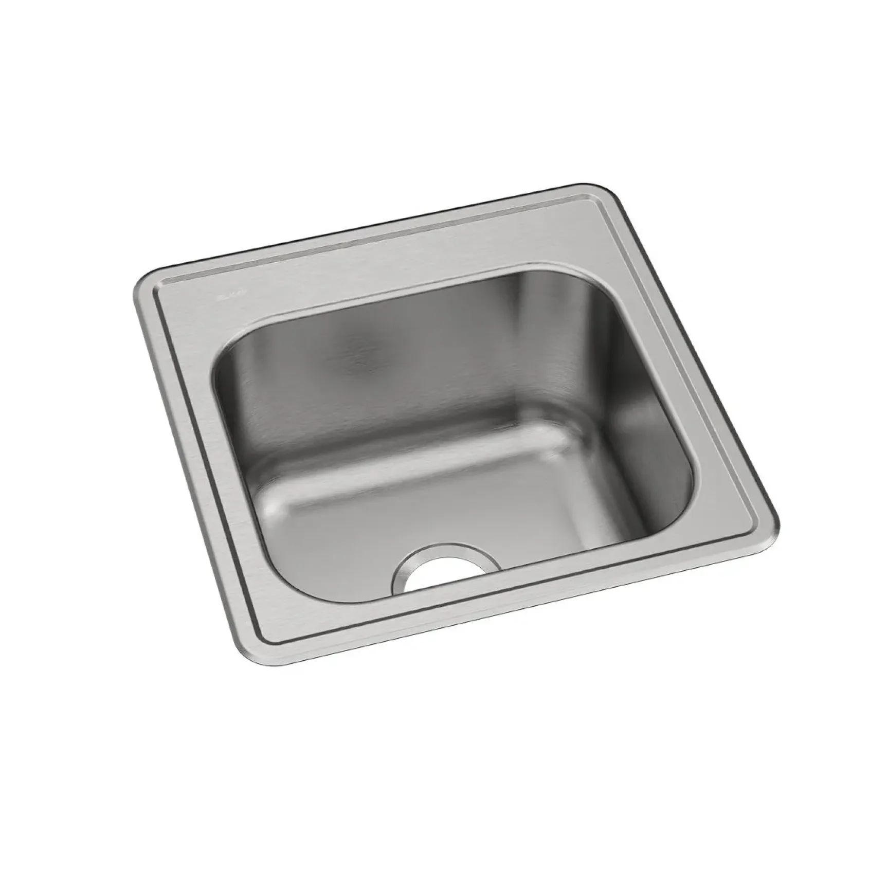Elkay Celebrity 20" Drop In/Topmount Stainless Steel Laundry/Utility Sink, Brushed Satin, No Faucet Hole, ESE2020100