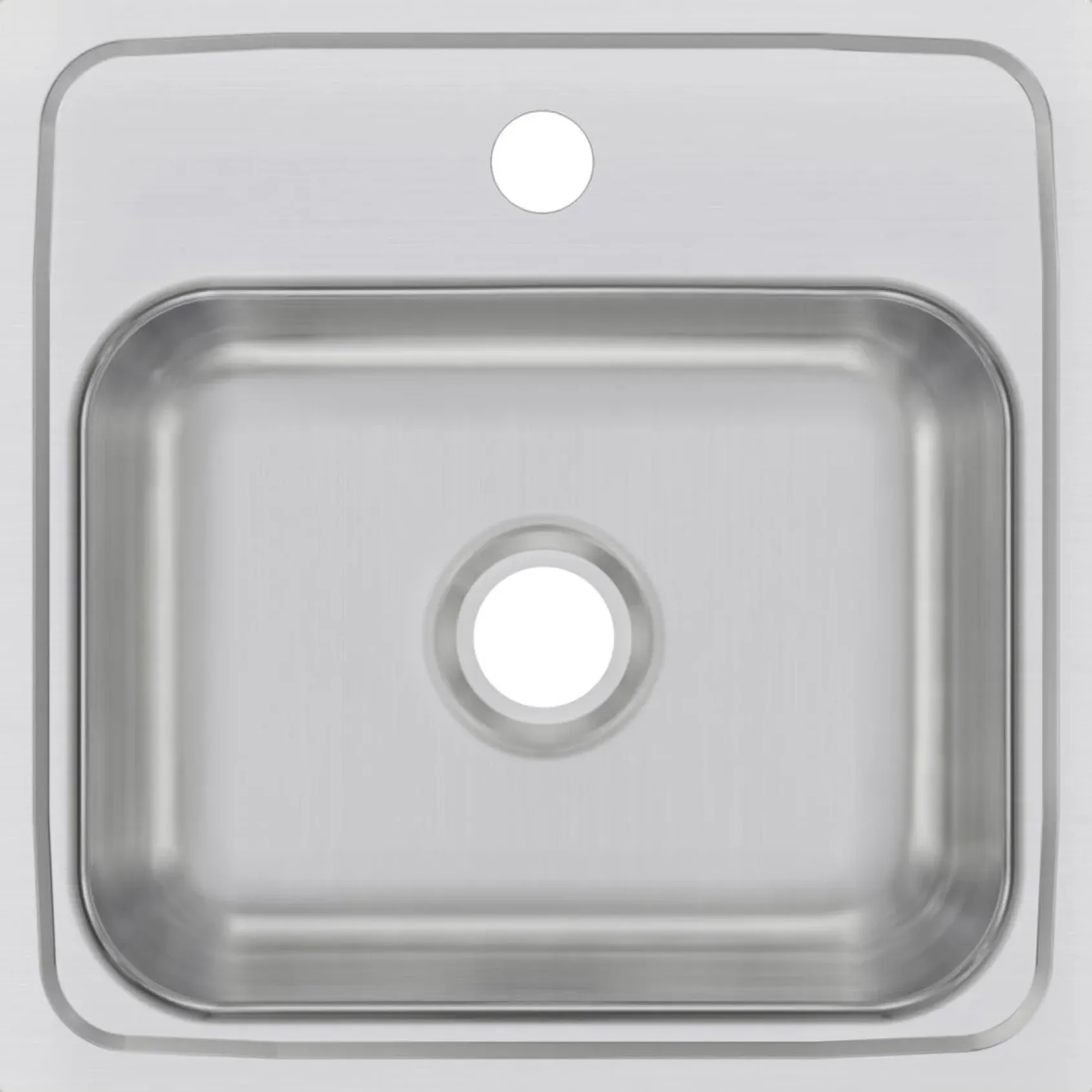 Elkay Celebrity 15" Stainless Steel Bar Sink, Brushed Satin, 1 Faucet Hole, BPSR151