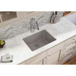 Elkay Classic 25" Quartz Kitchen Sink, Greige, ELGU2522GR0