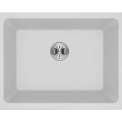 Elkay Classic 25" Quartz Laundry Sink, White, ELGU251912PDWH0