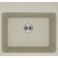 Elkay Classic 25" Quartz Laundry Sink, Bisque, ELG252212PDBQ0