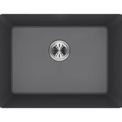 Elkay Classic 25" Quartz Laundry Sink, Greystone, ELGU251912PDGS0