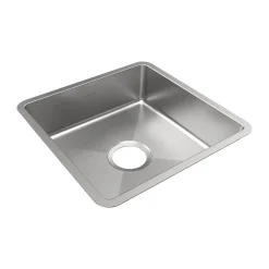 Elkay Crosstown 17" Rectangle Stainless Steel ADA Bar/Prep Sink, Polished Satin, 18 Gauge, ECTRUAD151550