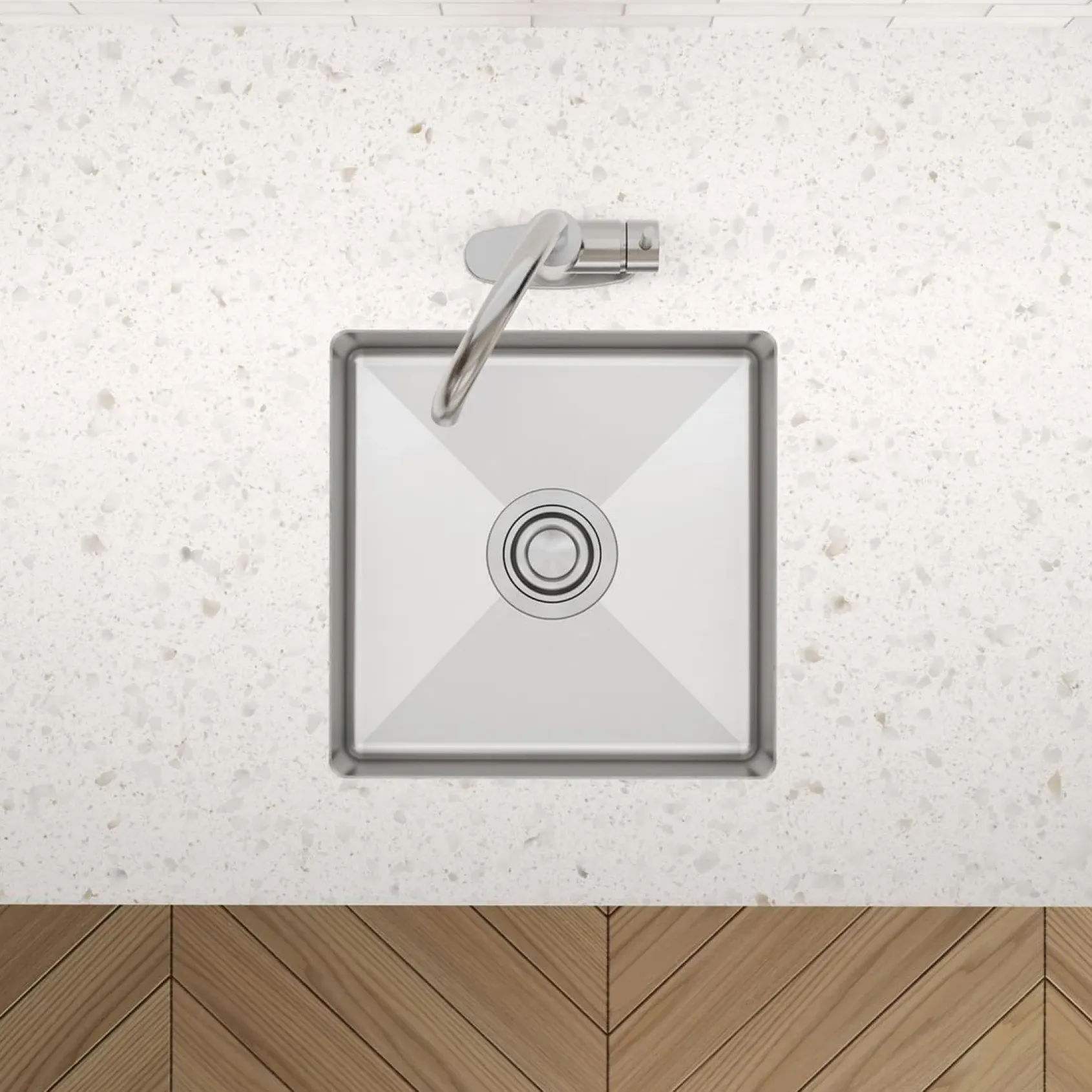 Elkay Crosstown 17" Rectangle Stainless Steel ADA Bar/Prep Sink, Polished Satin, 18 Gauge, ECTRUAD151550