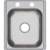 Elkay Dayton 17" Stainless Steel Bar Sink, Satin, 2 Faucet Hole, D117212
