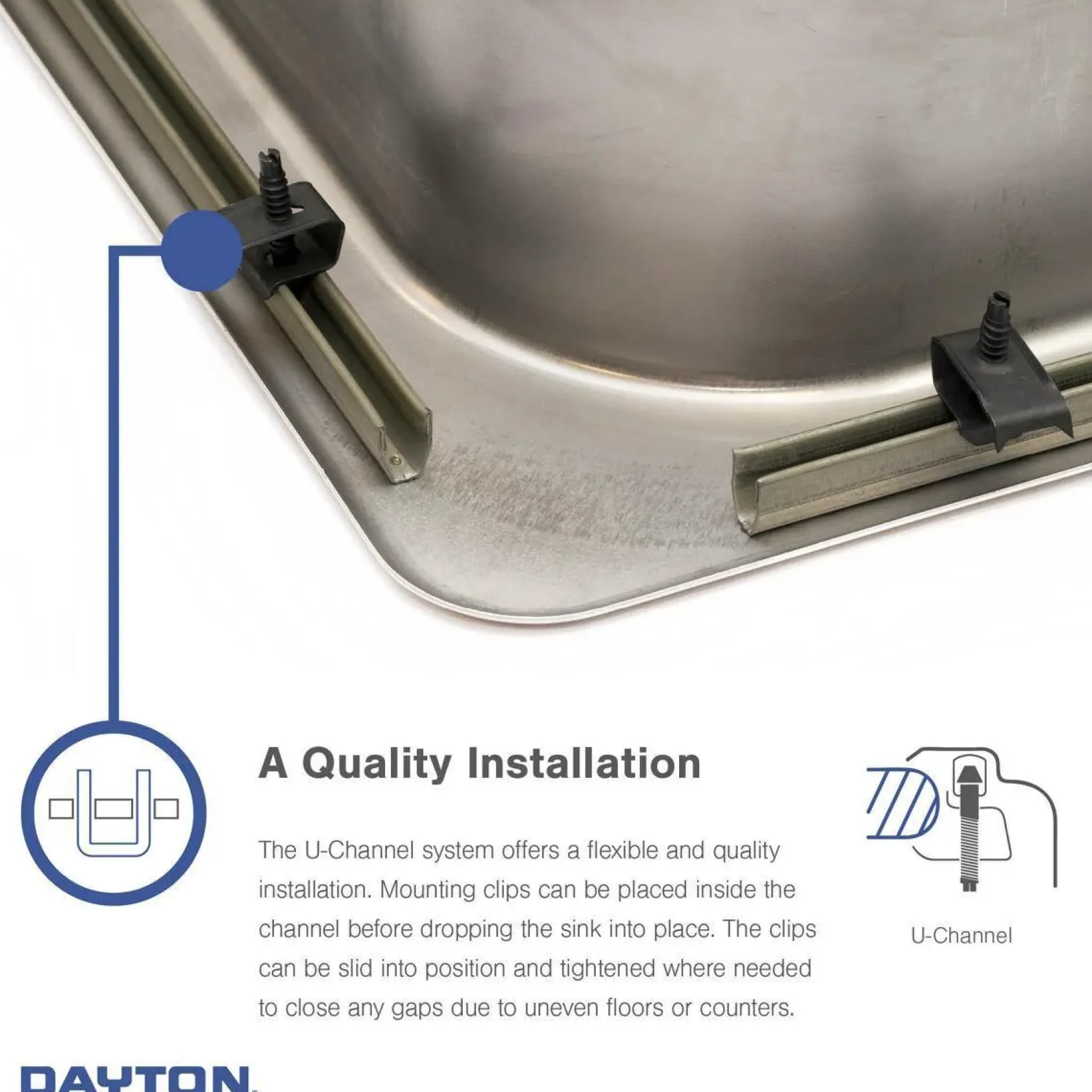 Elkay Dayton 20" Stainless Steel Laundry Sink, Premium Highlighted Satin, 1 Faucet Hole, DPC12020101