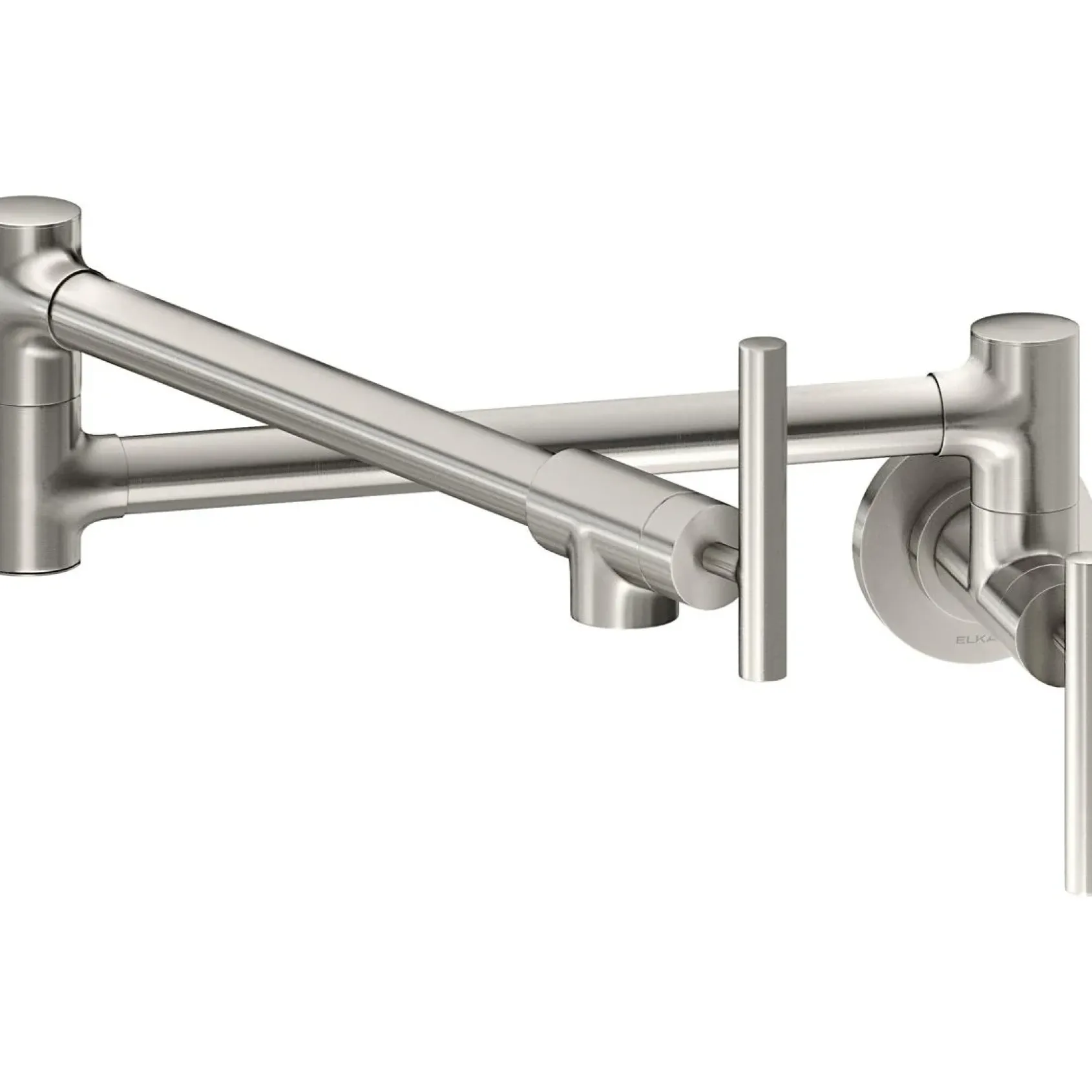 Elkay LKAV4091LS Avado Wall Mount Single Hole Pot Filler Kitchen Faucet with Lever Handles Lustrous Steel