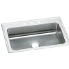 Elkay Lustertone Classic 33" Stainless Steel Kitchen Sink, 18 Gauge, Lustrous Satin, 3 Faucet Hole, LRS33223