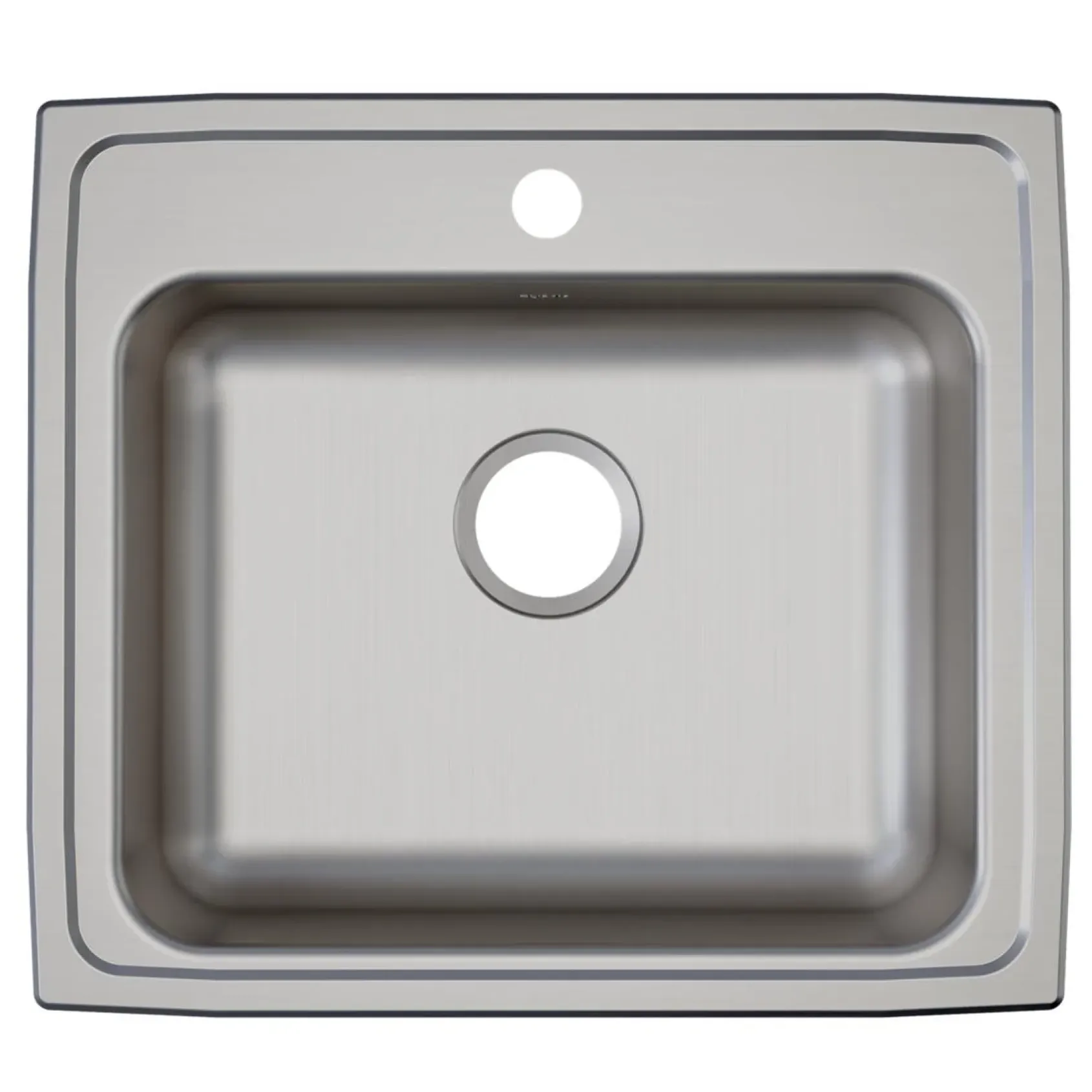 Elkay Lustertone Classic 22" Drop In/Topmount Stainless Steel ADA Kitchen Sink, Lustrous Satin, 5 Faucet Holes, LRAD2219505