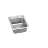 Elkay Lustertone Classic 17" Drop In/Topmount Stainless Steel ADA Kitchen Sink, Lustrous Satin, 1 Faucet Hole, LRADQ1722651
