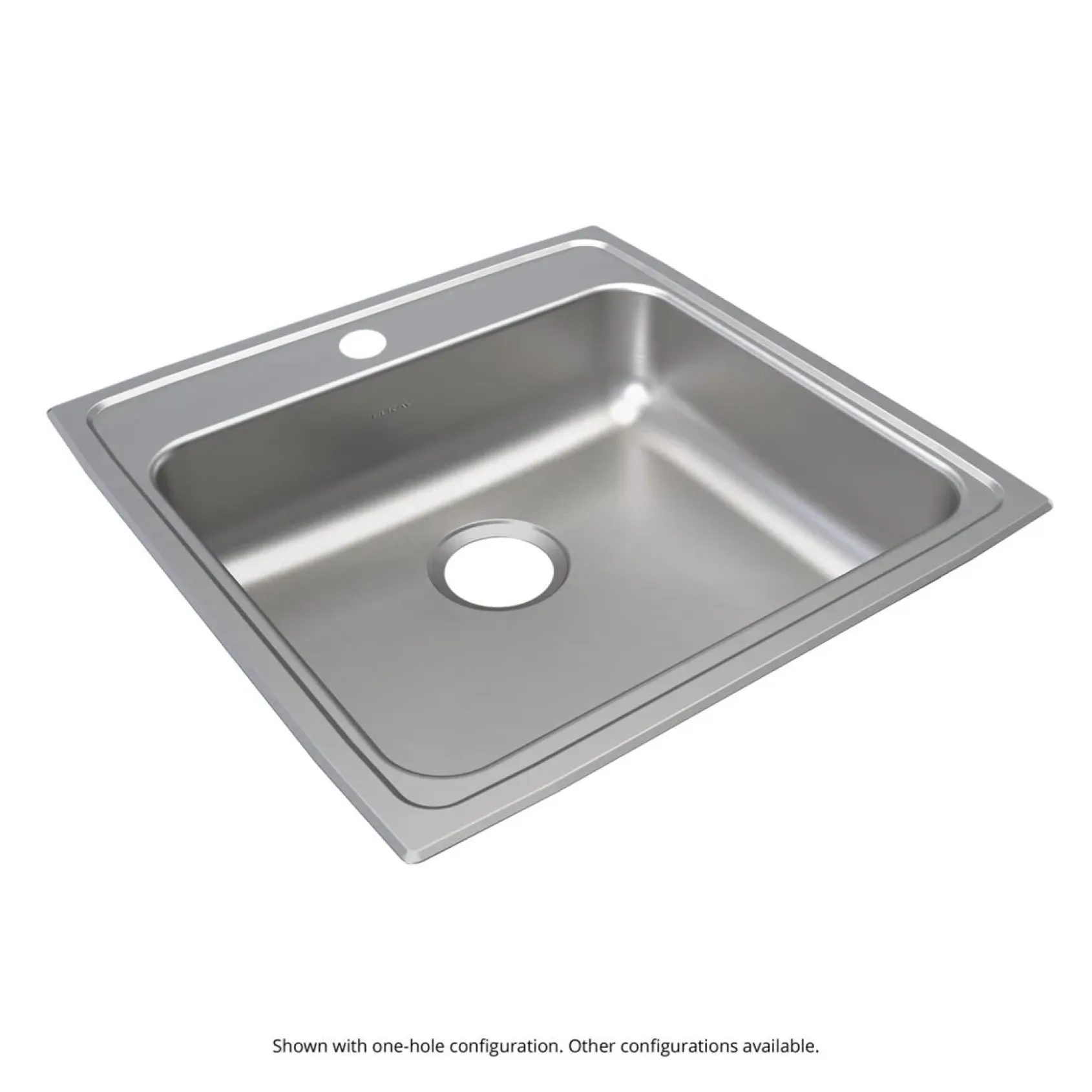 Elkay Lustertone Classic 22" Drop In/Topmount Stainless Steel ADA Kitchen Sink, Lustrous Satin, 4 Faucet Holes, LRAD2222554