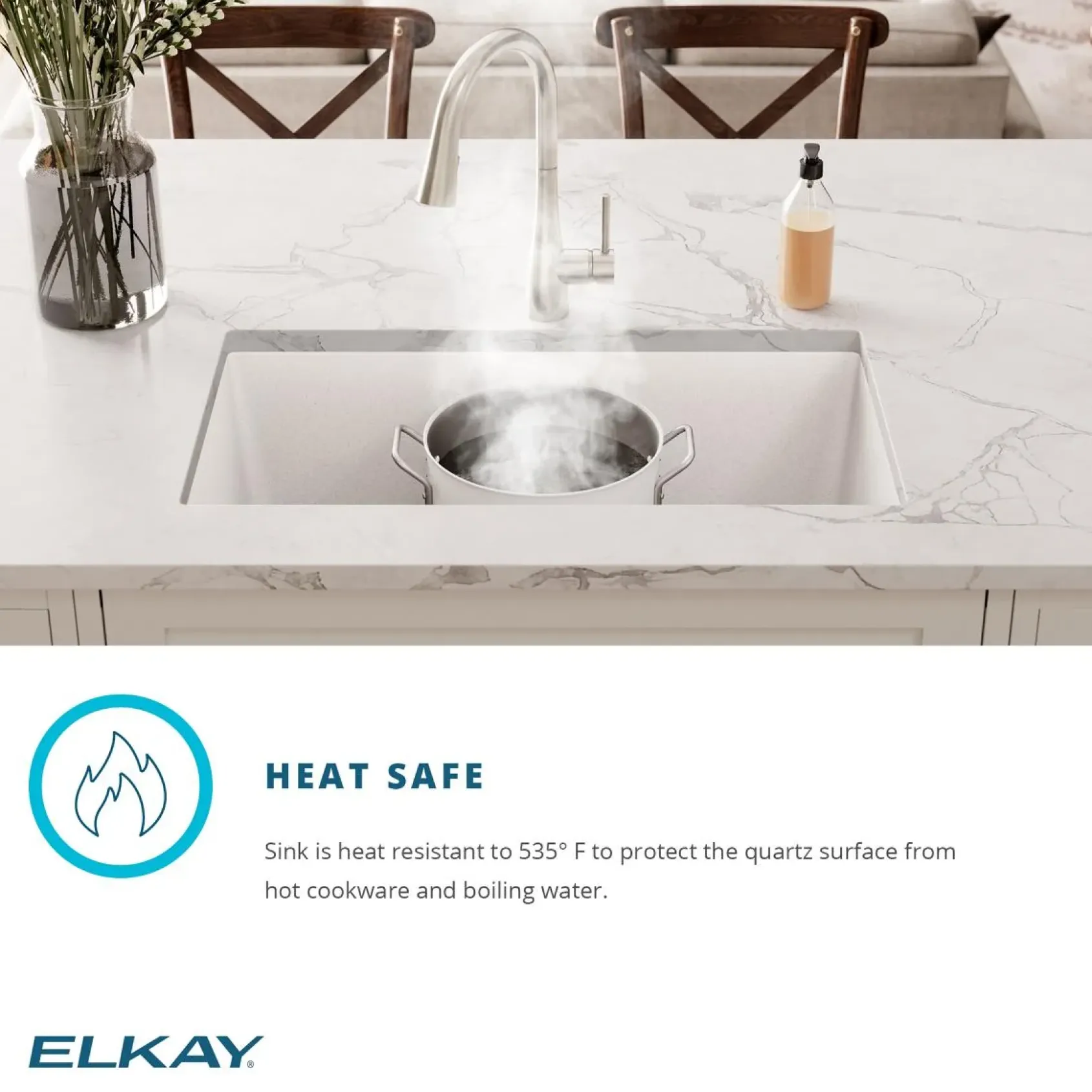 Elkay Quartz Classic 16" Rectangular Quartz Bar/Prep Sink Kit, Black, ELG1616BK0C