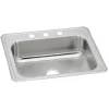 Elkay Celebrity 25" Drop In/Topmount Stainless Steel Kitchen Sink, Brushed Satin, 3 Faucet Holes, CR25223
