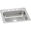 Elkay Celebrity 31" Drop In/Topmount Stainless Steel Kitchen Sink, Brushed Satin, 4 Faucet Holes, CR31224