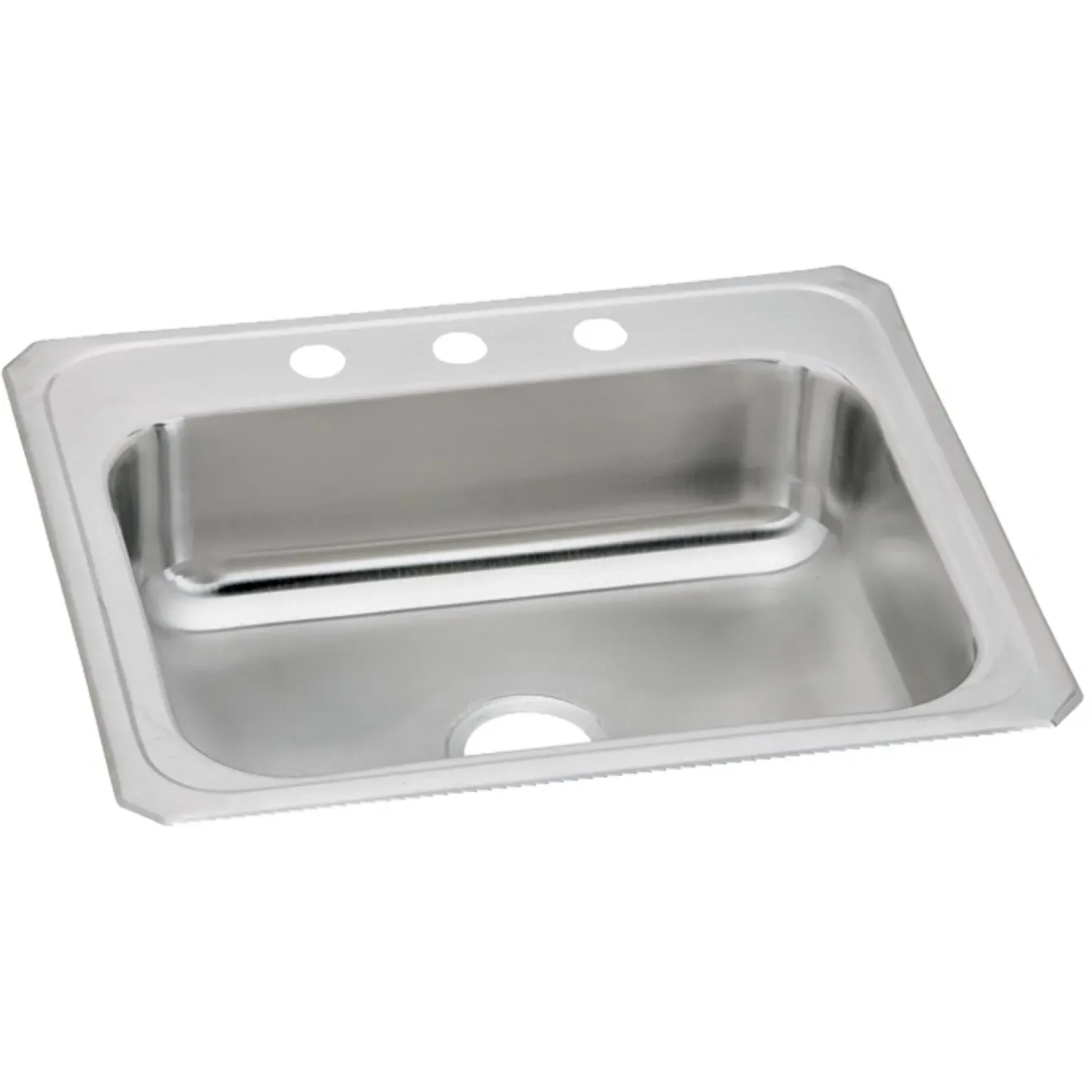 Elkay Celebrity 31" Drop In/Topmount Stainless Steel Kitchen Sink, Brushed Satin, 4 Faucet Holes, CR31224