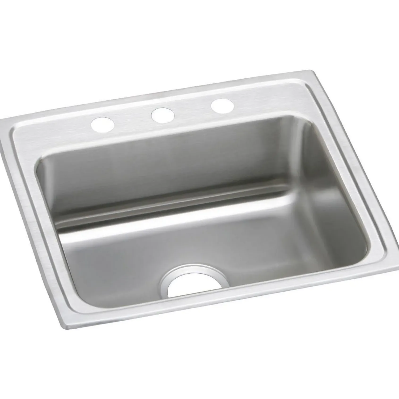 Elkay Celebrity 25" Stainless Steel Kitchen Sink, 20 Gauge, Brushed Satin, 3 Faucet Hole, PSR25223