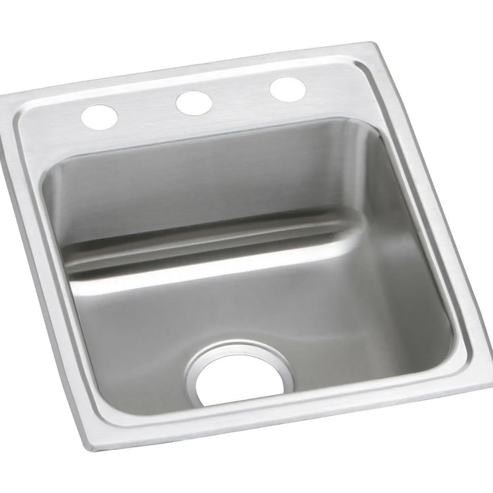 Elkay Celebrity 17" Stainless Steel Kitchen Sink, 20 Gauge, Brushed Satin, 3 Faucet Hole, PSR17203
