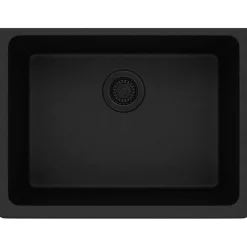 Elkay Classic 25" Quartz Kitchen Sink, Black, ELGU2522BK0