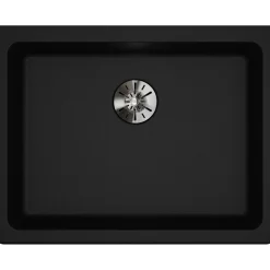Elkay Classic 25" Quartz Kitchen Sink, Black, ELGUAD2519PDBK0