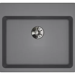 Elkay Classic 25" Quartz Kitchen Sink, Greystone, Pre-scored for up to 5 Faucet Hole, ELGAD2522PDGS0