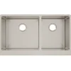 Elkay Crosstown 36" Stainless Steel Farmhouse Kitchen Sink for Interchangeable Apron, 55/65 Double Bowl, 16 Gauge, Polished Satin, CTXF234179