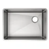 Elkay Crosstown 26" Stainless Steel Kitchen Sink, 18 Gauge, Polished Satin, ECTRU24179RT
