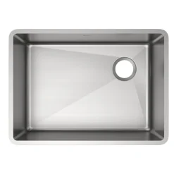 Elkay Crosstown 26" Stainless Steel Kitchen Sink, 18 Gauge, Polished Satin, ECTRU24179RT