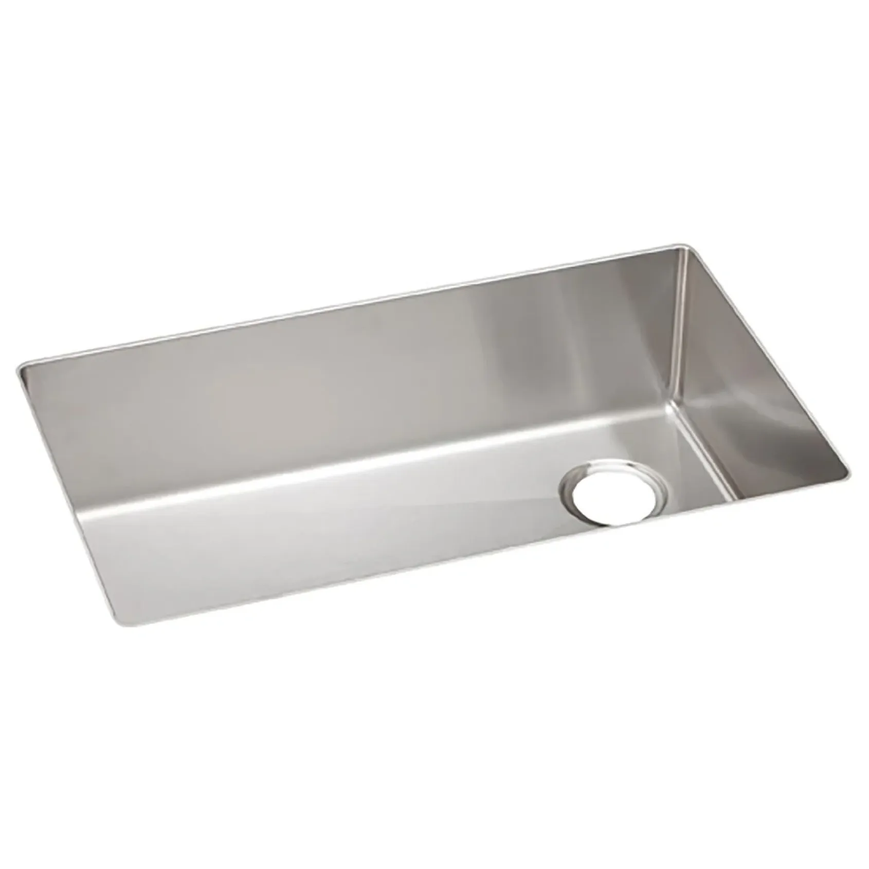 Elkay Crosstown 32" Stainless Steel Kitchen Sink, Single Bowl, 18 Gauge, Polished Satin, ECTRU30179RT
